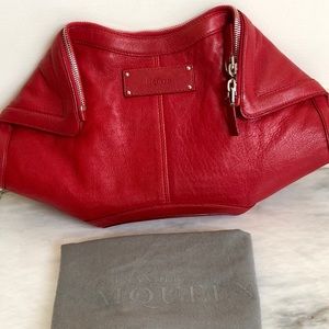 Alexander McQueen DeManta Leather Clutch